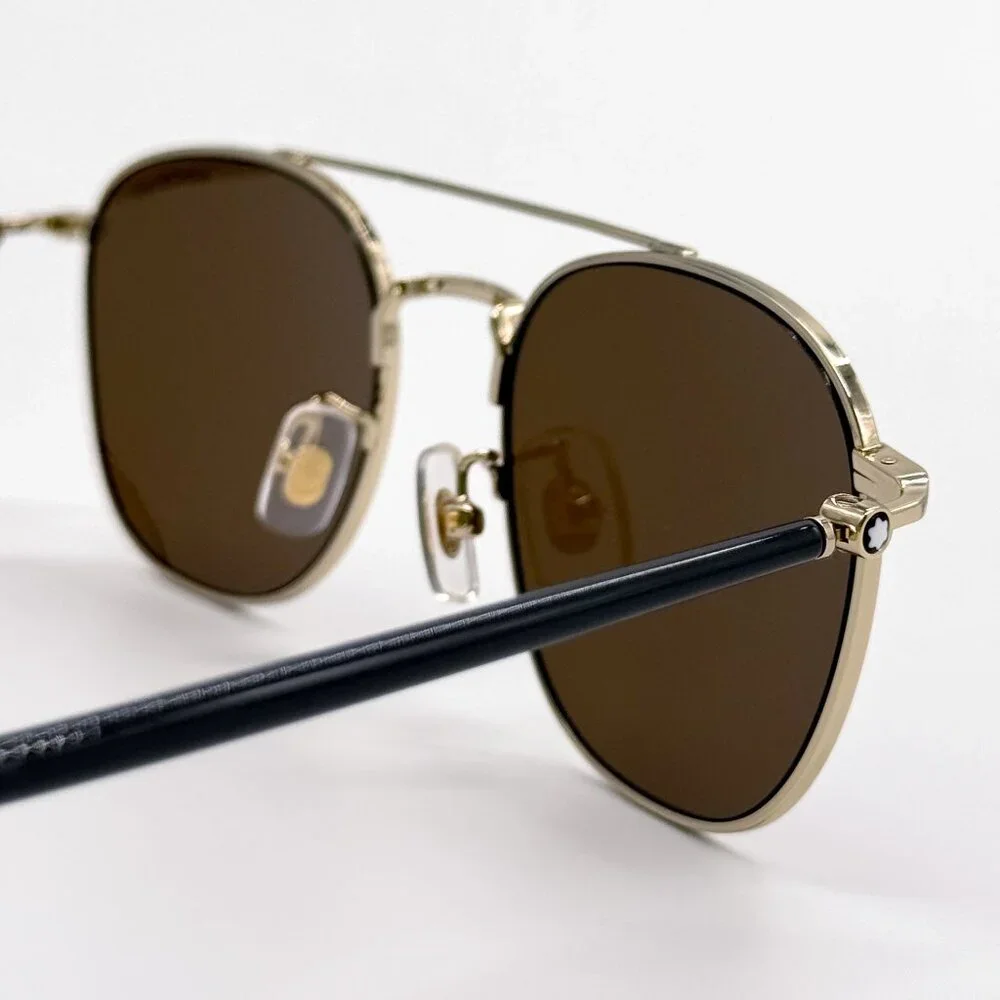 NEW MONTBLANC SUNGLASSES MEN BLACK/BROWN MB0271S 004 EYEWEAR MONTBLANC